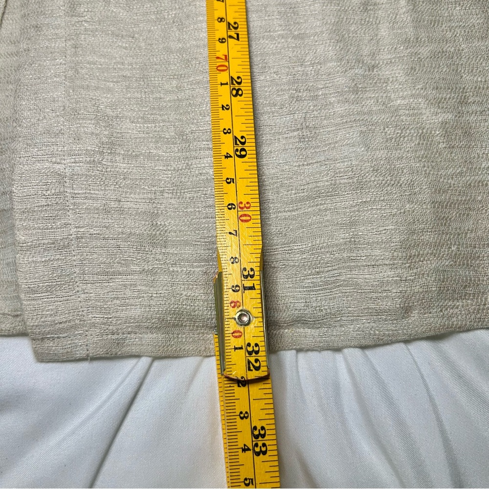 Eileen Fisher Linen & Cotton Neutral Beige Lagenlook Button Front Tunic Jacket S - Picture 11 of 15